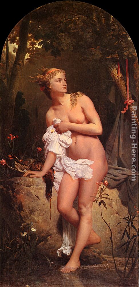 Diana painting - Charles Gleyre Diana art painting